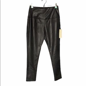 NWT Rachel Zoe black faux leather leggings size S